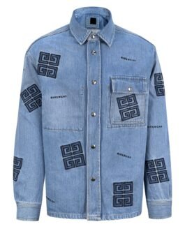 Veste-chemise en jean Givenchy élégante et intemporelle, confort S à XL