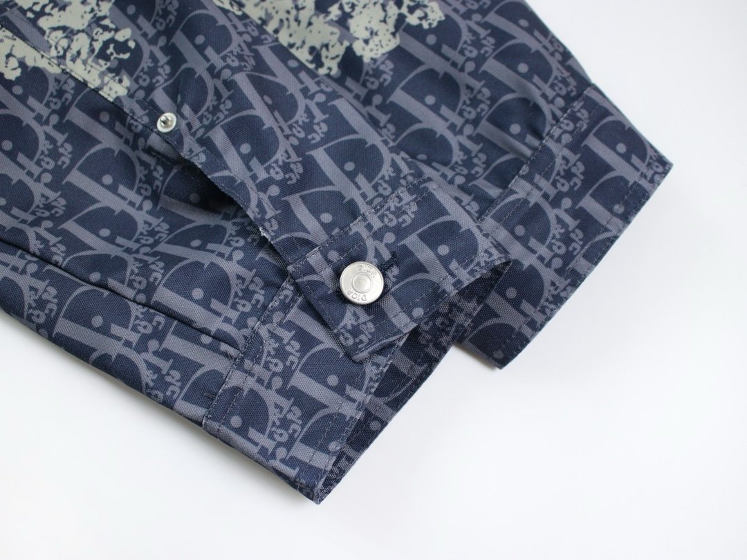 Chemise en denim Dior élégante, coupe régulière, tailles S à XXL – Image 6