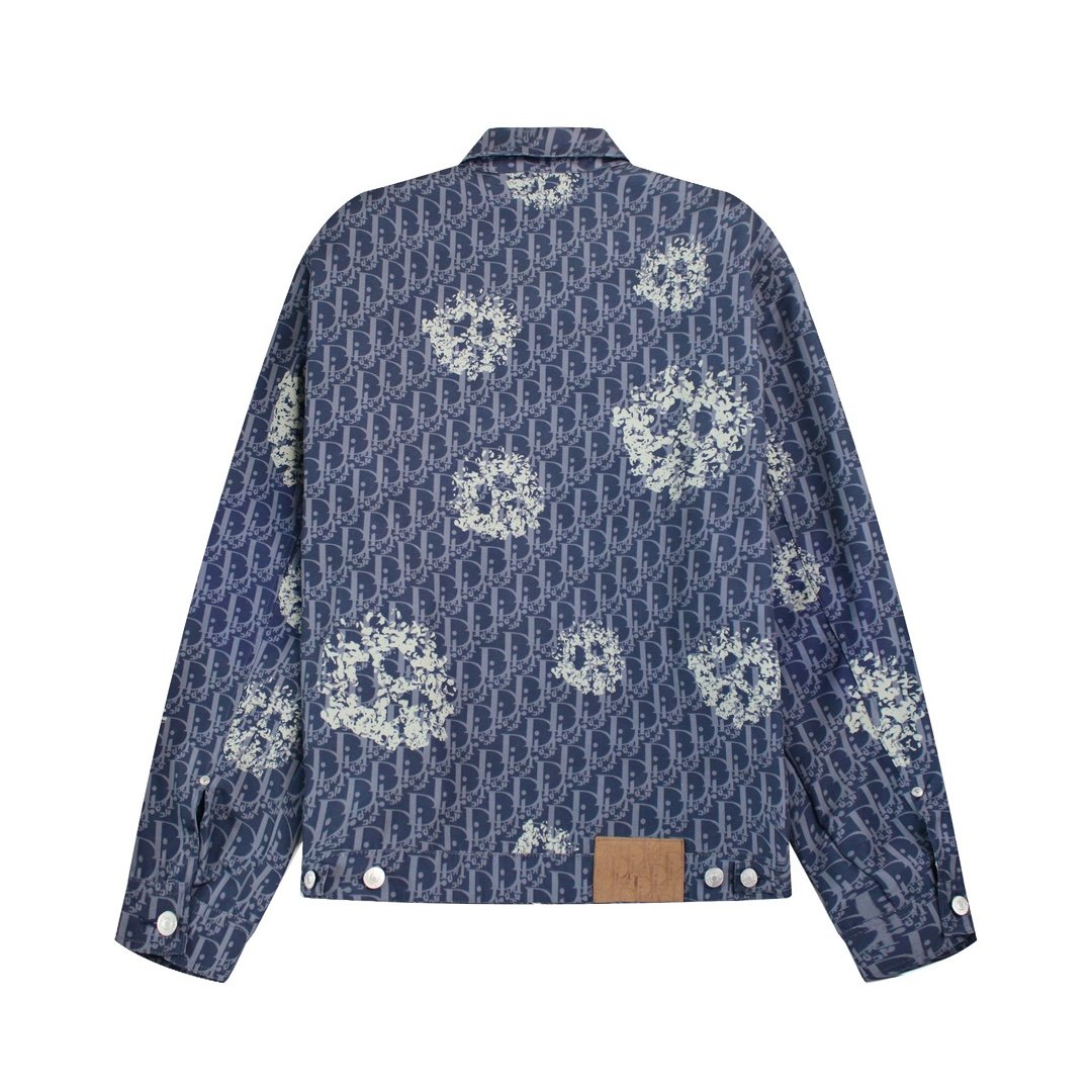 Chemise en denim Dior élégante, coupe régulière, tailles S à XXL – Image 9