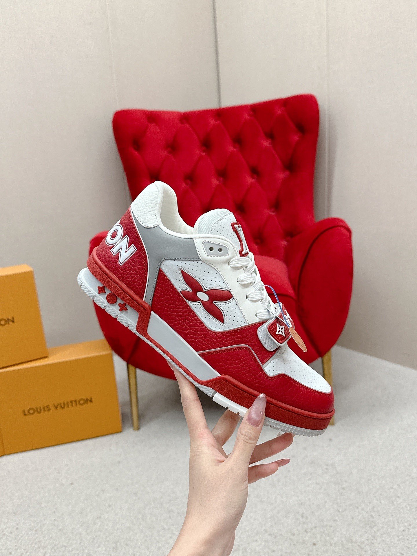 Sneaker Louis Vuitton Trainer 2025 – Élégance et Confort Premium – Image 14