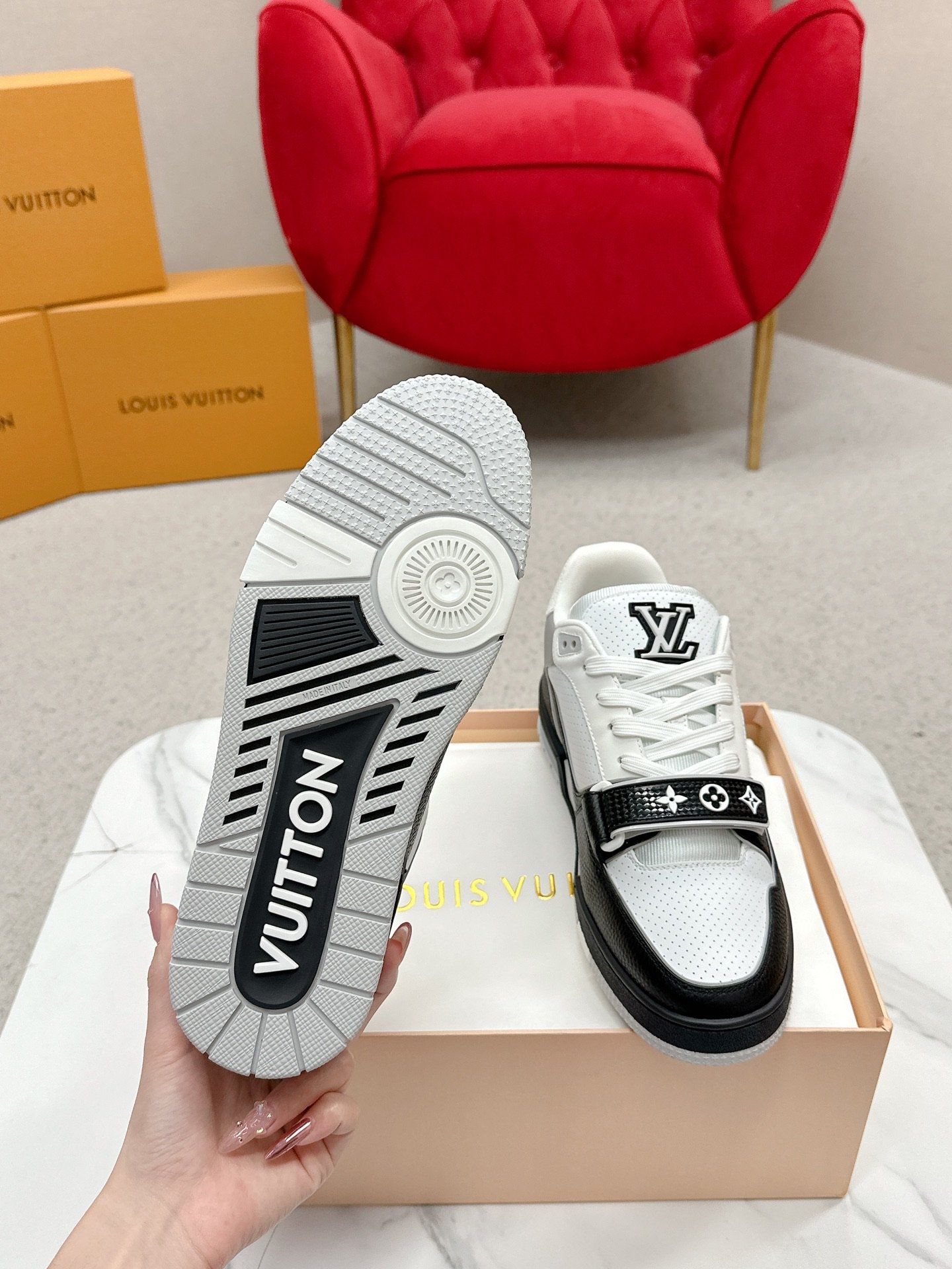 Sneaker Louis Vuitton Trainer 2025 – Élégance et Confort Premium – Image 36