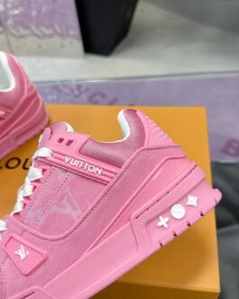 LV Trainer Rose Limitée – Sneakers Élégantes et Confortables