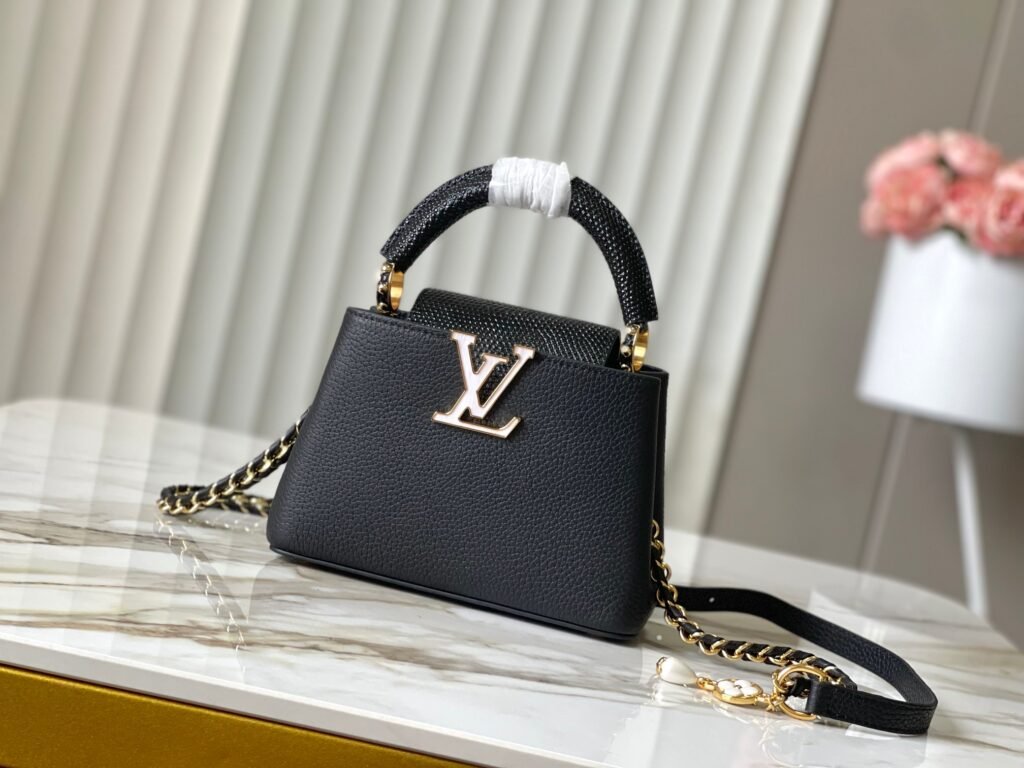 Sac Capucines Mini en cuir de luxe – Élégance compacte et raffinée
