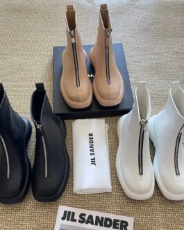 Bottes Courtes Jil Sander en Cuir Élégance et Confort