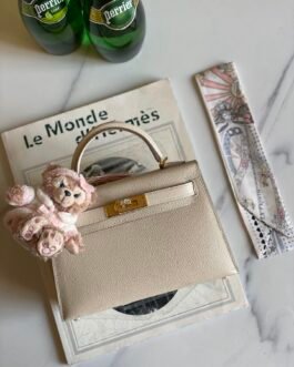 Sac Hermès Kelly en cuir véritable - Élégance et luxe intemporel