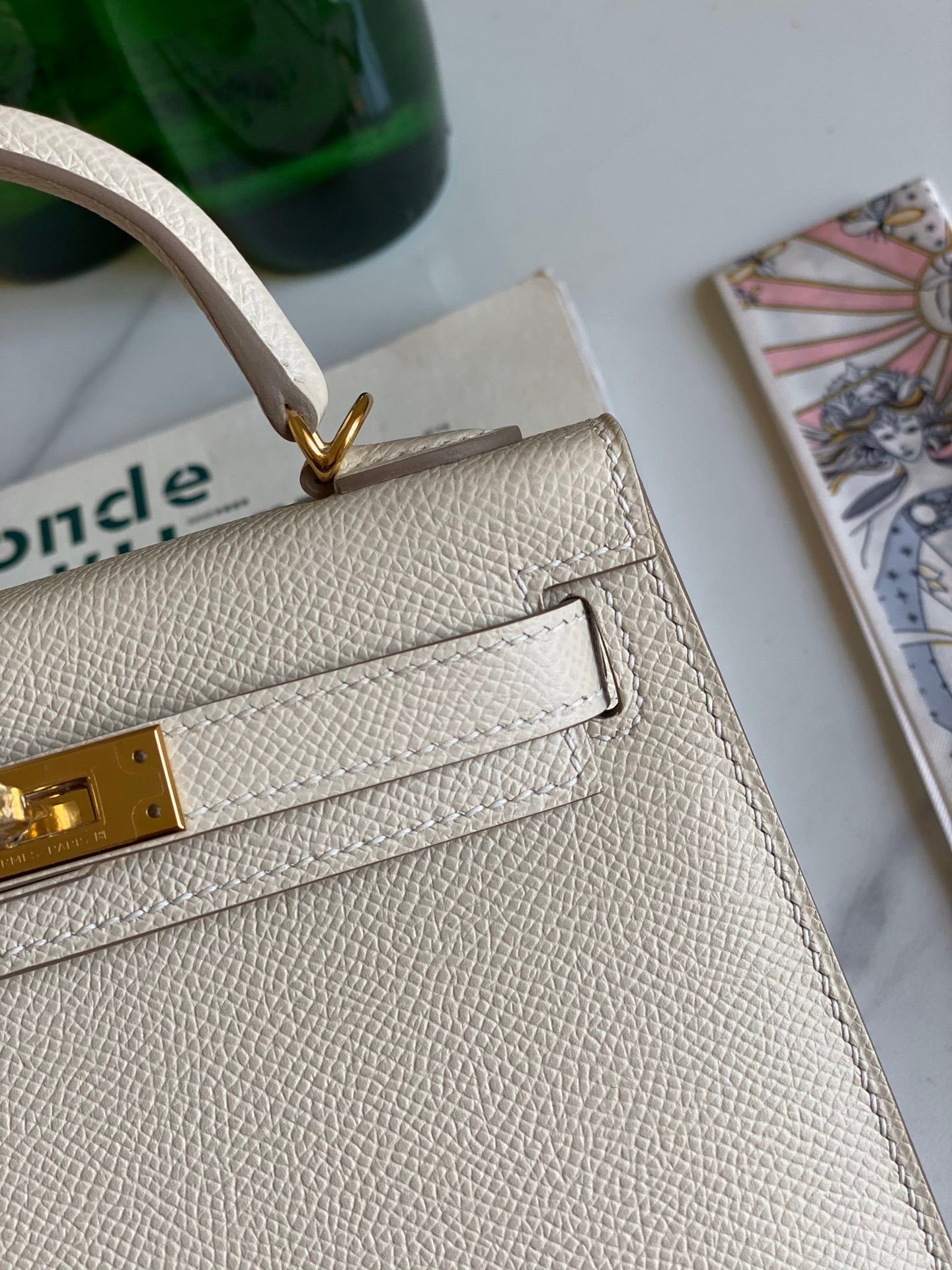 Sac Hermès Kelly en cuir véritable - Élégance et luxe intemporel – Image 9