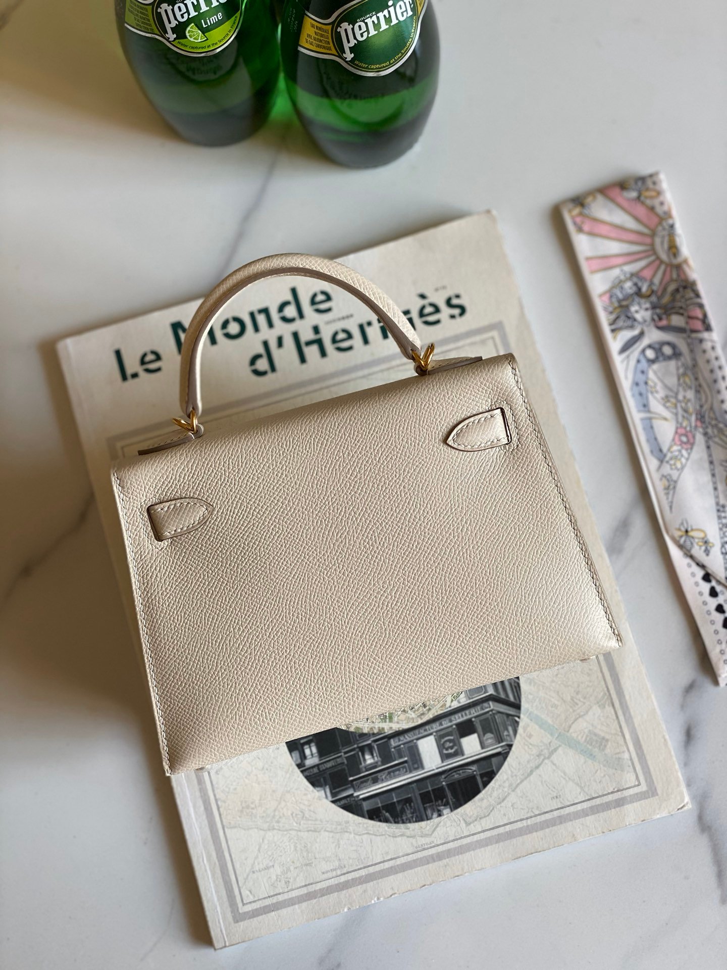 Sac Hermès Kelly en cuir véritable - Élégance et luxe intemporel – Image 11