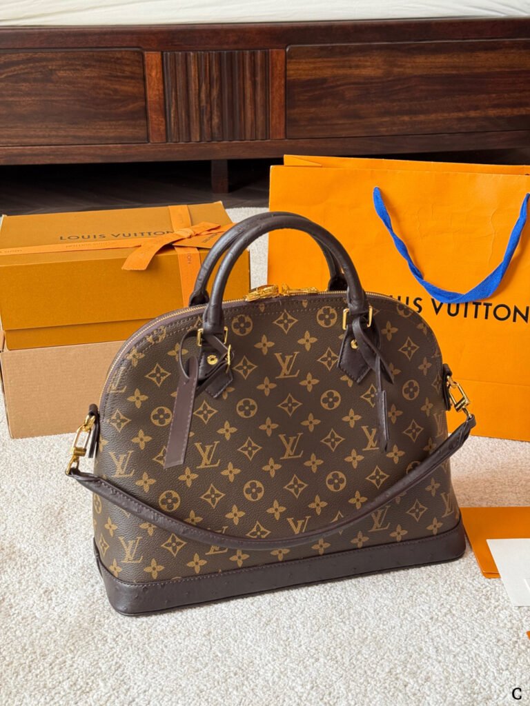 Sac Louis Vuitton Alma Monogram Eclipse – Finition noire