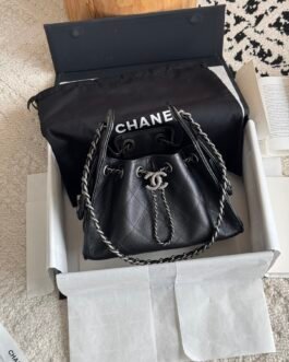 Chanel Hobo Bag 25 Mini en cuir matelassé – Sac iconique avec chaîne dorée