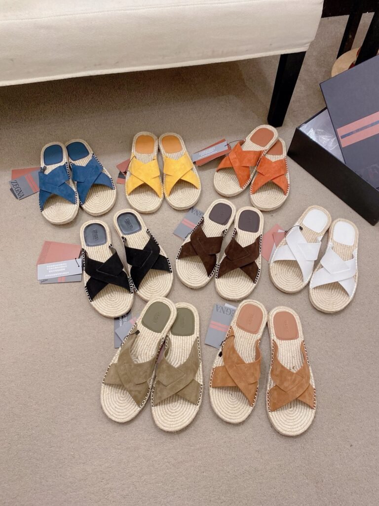 Claquettes Zegna toile et corde tressée – Confort premium été élégant