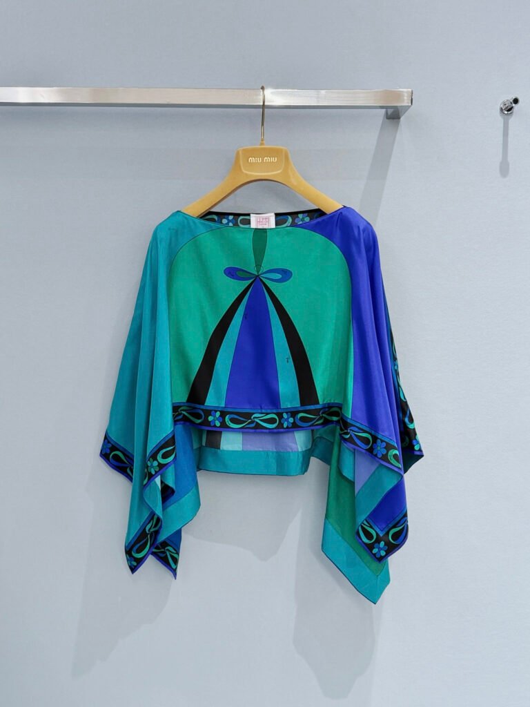 Kaftan court imprimé Iride Pucci