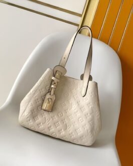 Sac Louis Vuitton All In One PM en cuir Monogram Empreinte Crème