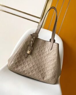 Sac Louis Vuitton All In One MM en cuir Monogram Empreinte Tourterelle
