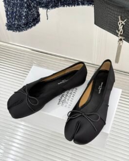 Ballerines Maison Margiela Tabi en cuir plissé