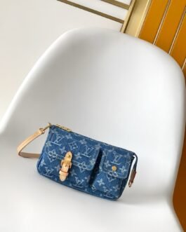 Louis Vuitton Pochette Accessoires Cargo en toile Monogram Denim