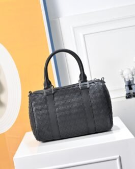 Sac Mini Duffle Bottega Veneta en Cuir Intrecciato