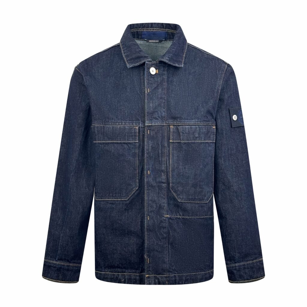 Veste en Jean Indigo Denim-Rinsed Stone Island