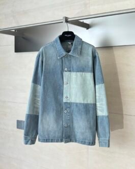 Surchemise Dior à Effet Patchwork en Sergé de Coton été 2026