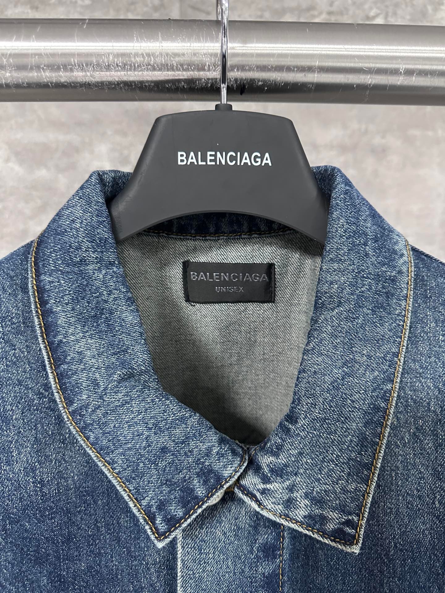 Veste en Jean Balenciaga Oversized Denim Jacket unisexe – Image 4