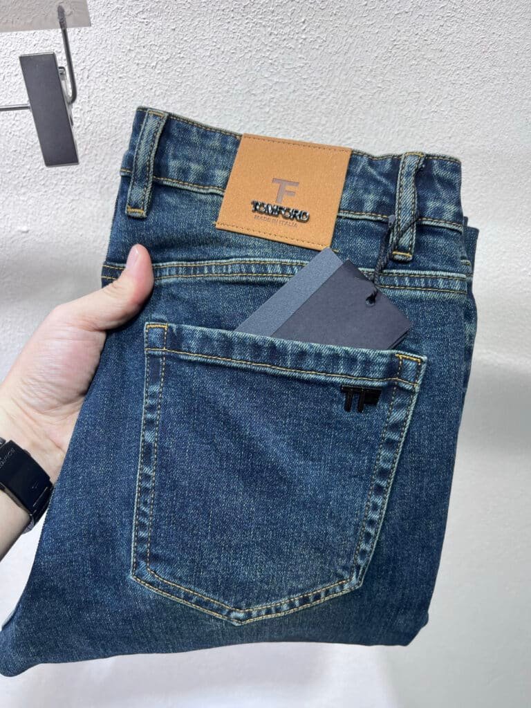 Jean Regular Tom Ford en Denim Bleu Foncé
