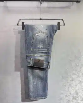 Jean Gucci x adidas à Effet Taches de Peinture