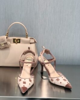 Escarpins Slingback Fendi Colibrì en Résille FF