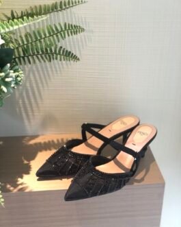 Escarpins Slingback Fendi Colibrì Brodés de Strass