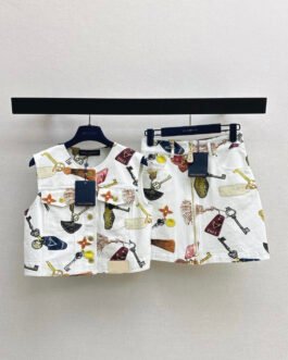 Ensemble Femme Louis Vuitton Imprimé Clés 1854