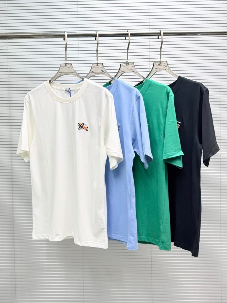 Burberry T-Shirt Homme Luxe – Coton Premium Logo Brodé
