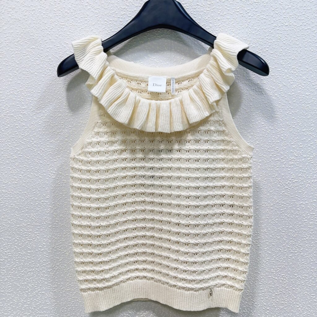 Dior Knit Top Femme – Style Raffiné Haut de Gamme