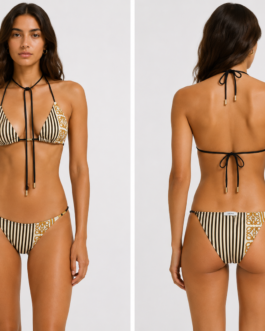 Bikini triangle rayé Anagram LOEWE