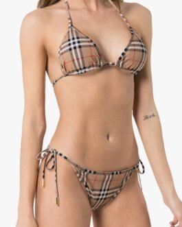 Bikini Femme Burberry Check Beige – Collection Luxe Iconique