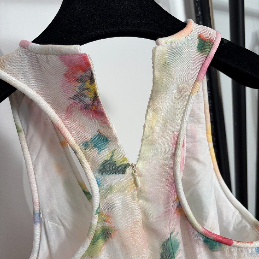 Zimmermann Robe Été Fleurie avec Ceinture à Nouer – Image 8