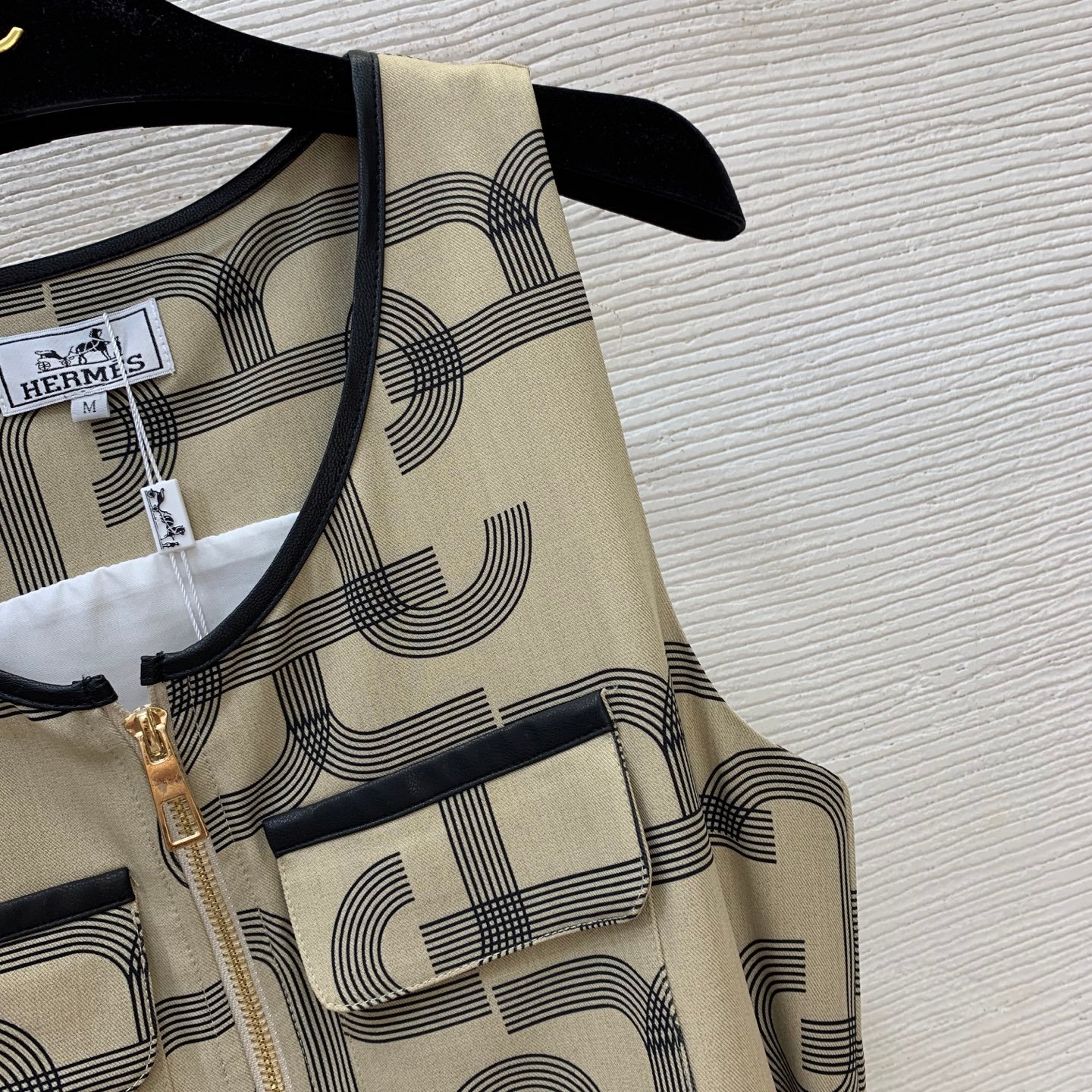 Hermès Combishort Luxe Beige et Noir Ceinturé – Image 5