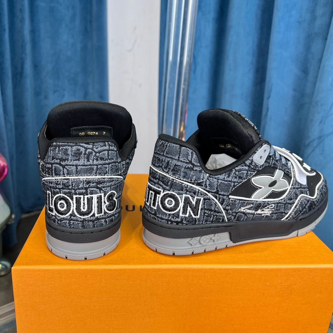 Louis Vuitton Trainer Sneaker Noir Gris Monogram 2026