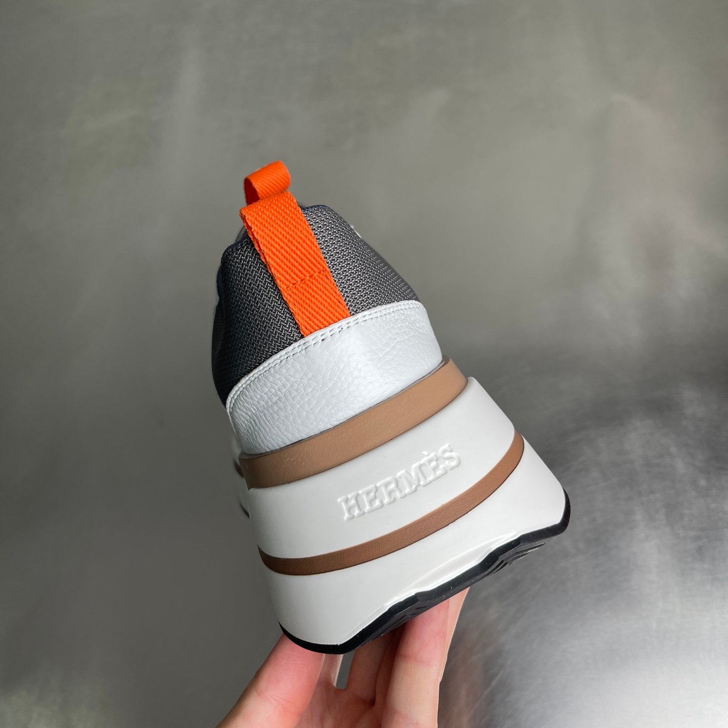 Hermès Bouncing Sneakers Blanc Gris