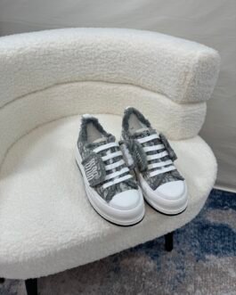 Dior Baskets Walk’n’Dior Platform en maille grise
