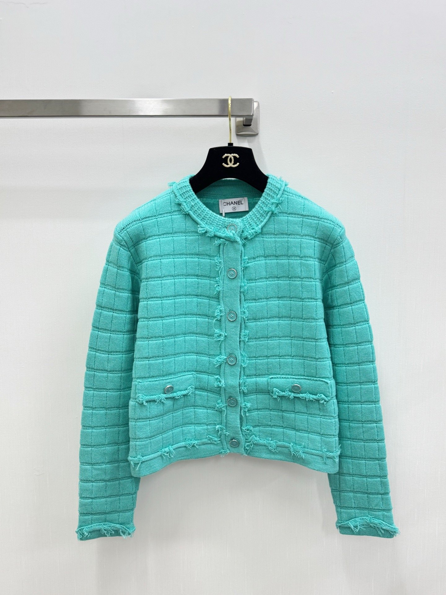 Chanel Cardigan texturé à boutons