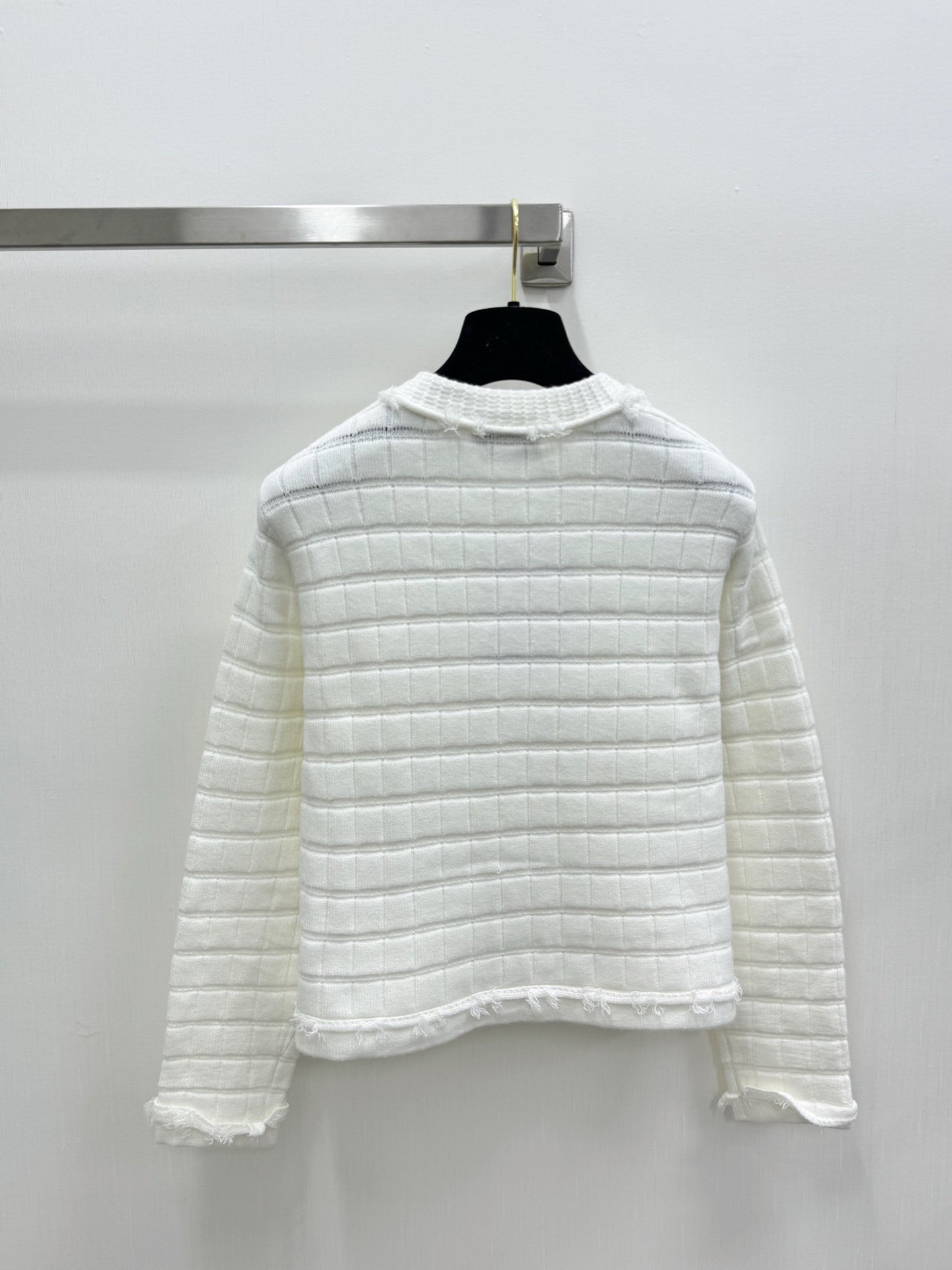 Chanel Cardigan texturé à boutons