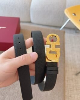 Ferragamo Ceinture Femme Double Gancini Réversible