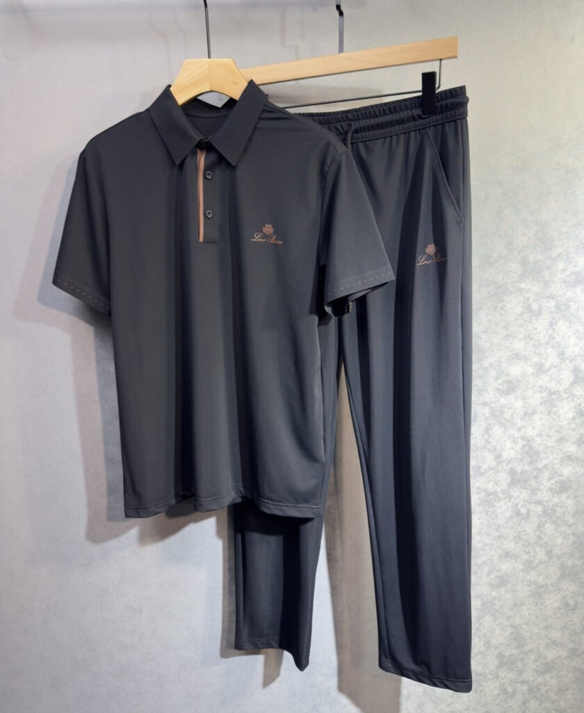 Loro Piana Ensemble polo et pantalon Noir