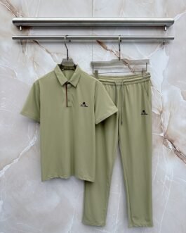 Loro Piana Ensemble polo et pantalon Vert olive