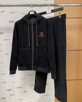 Loro Piana Ensemble jogging Noir et blanc