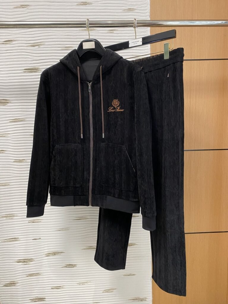 Loro Piana Ensemble jogging Noir et blanc