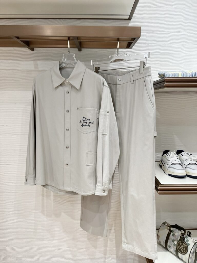 Dior Ensemble chemise et pantalon Blanc