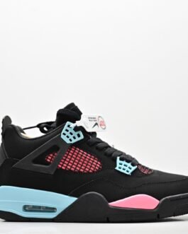 Air Jordan 4 Retro noir cyan rose