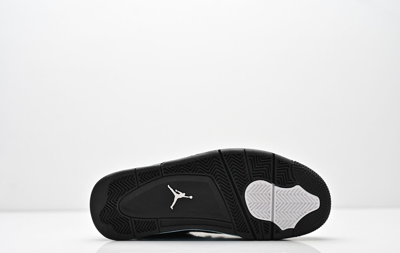 Air Jordan 4 Retro noir cyan rose