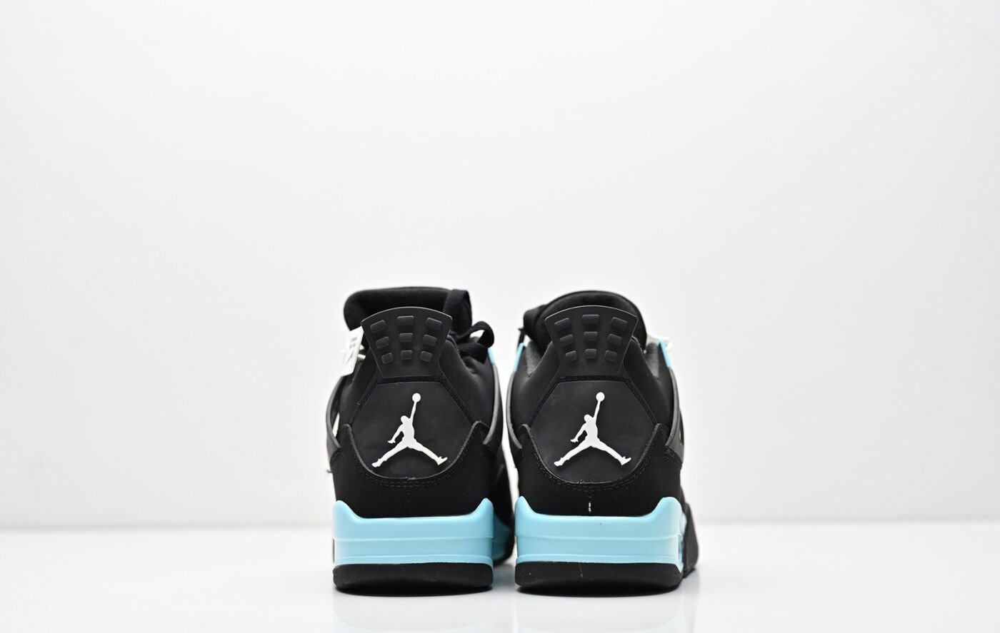 Air Jordan 4 Retro noir cyan rose