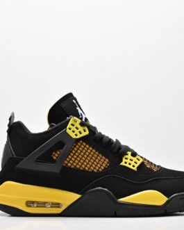 Air Jordan 4 Retro noir jaune