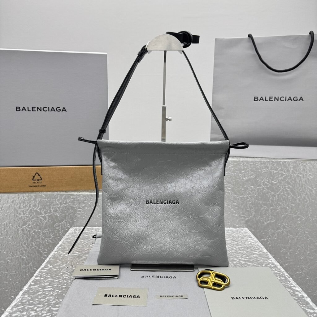 Balenciaga Shopper Dust Bag Crossbody Pouch Medium 26 × 26 × 2 cm – Gris